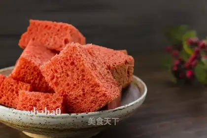 Red-coloured toast