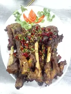 The leg of the sheep