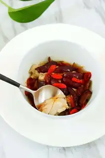 Red-treed pig brain