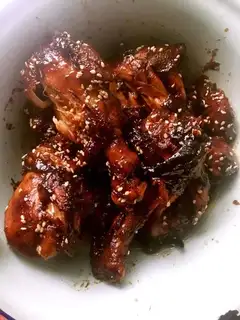 Red chicken legs