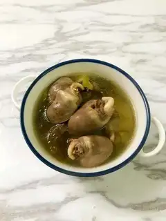 Duck heart soup