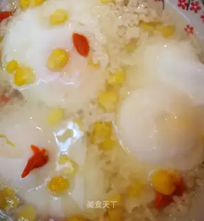 The rice is full of eggs