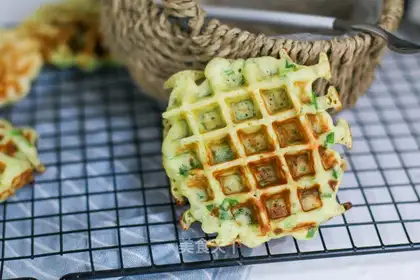 Green waffles