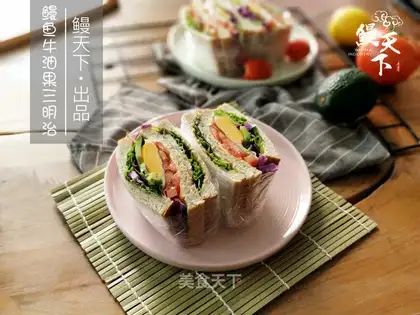 Eels eel butter and fruit sandwich