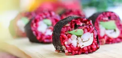 Butter beet root sushi