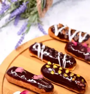 Chocolate with a lightning puff