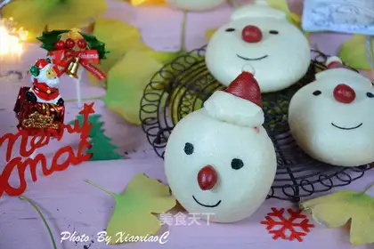 Christmas sausage snowman bag