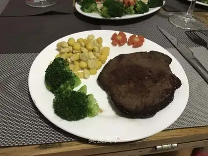 Homemade frozen steak