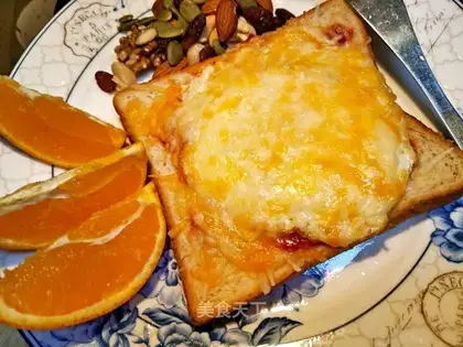 Ham omelet cheese sandwich