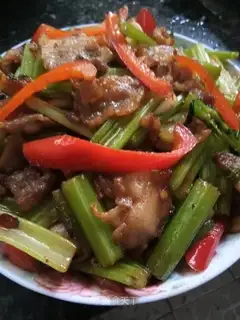Celery and meat