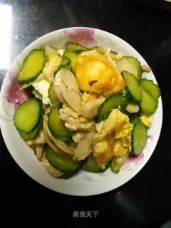 cucumber abalone fried eggs