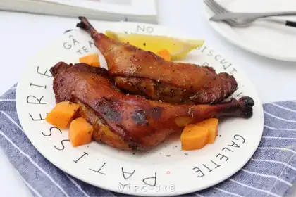 Honey roasted chicken legs