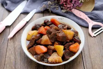 Carrot potato roast beef