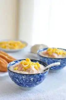 Shrimp egg oatmeal