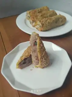 Potato sausage toast