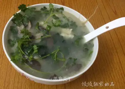 Pork bean curd soup