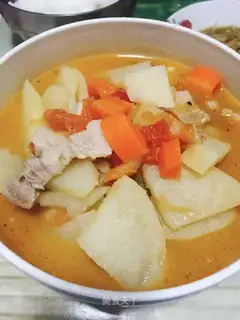 Potato tomato soup