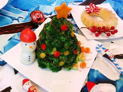Christmas tree salad