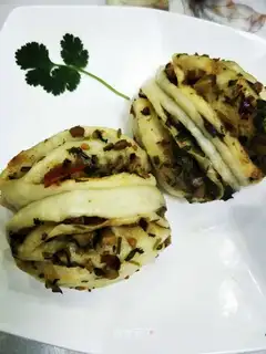 Frozen rolls of mushrooms