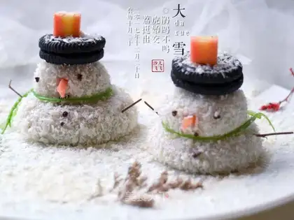 ♪ Snow-stealing snowman ♪