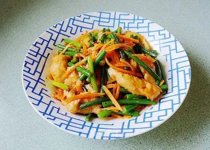 Bean petal sauce and garlic chicken chest