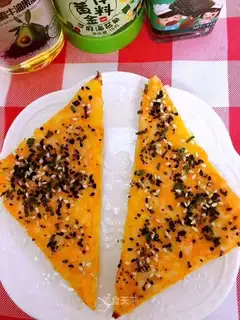 Shrimp mashed seaweed toast