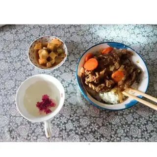 Homemade calf rice
