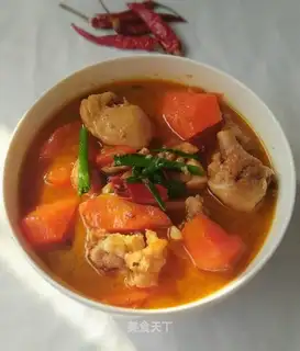 Carrot chicken chowder
