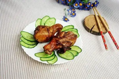 Roasted chicken legs