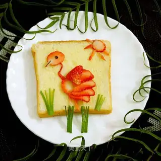 Flamingo toast