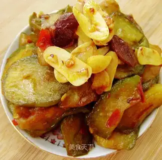Eggplant with bean paste and garlic flavor
