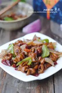 Dry stir-fried pork sausage