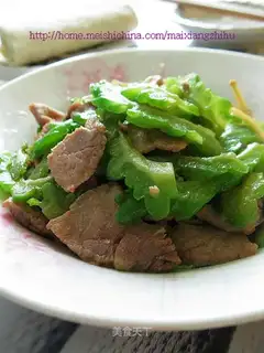 stir-fried pork with bitter gourd