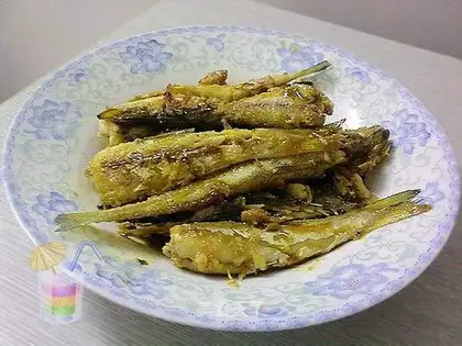 Pan-fried sea fish