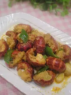 stir-fried lobster tail