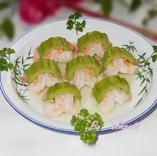 Balsam pear sweet shrimp