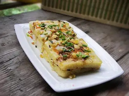 Pan-fried baked cake
