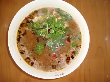 Homemade stone pot fish