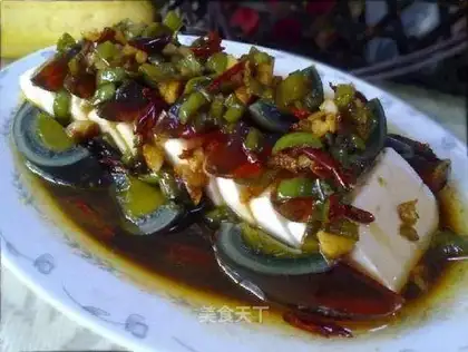 Preserved egg tofu