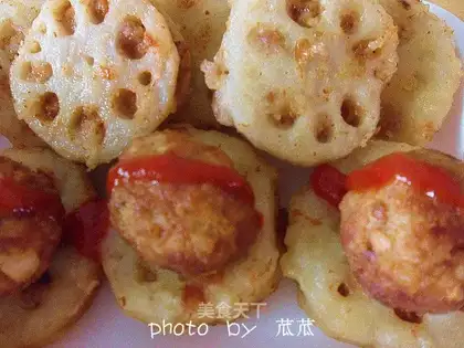 Fried lotus root box