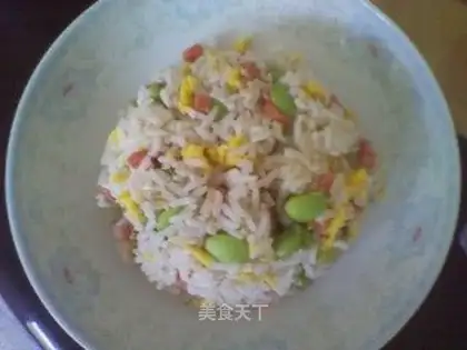 Colorful fried rice