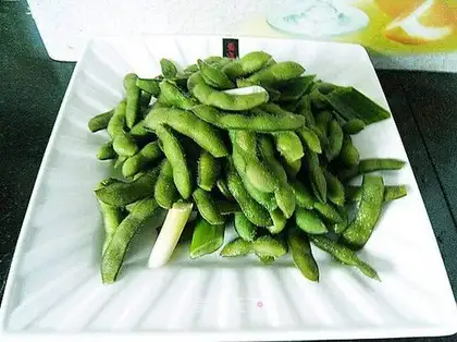 salted edamame