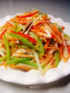 Colorful bamboo shoots silk