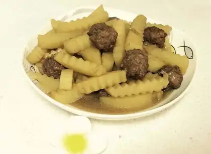 Potato meatballs
