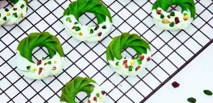 ♪ ♪ Tea white chocolate ring cookies ♪