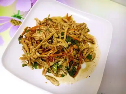 Spicy chicken silk