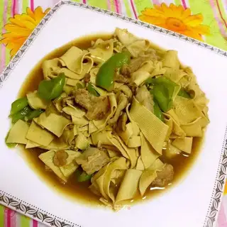 Five flowers with peppers and tofu