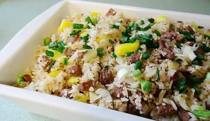 Beef pineapple rice