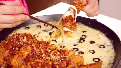 Korean cheese ribs