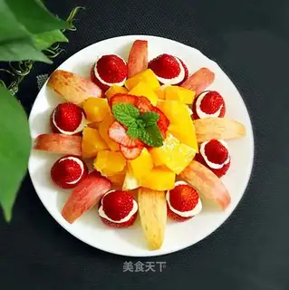 Christmas fruit platter
